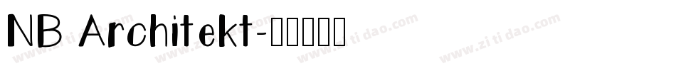 NB Architekt字体转换